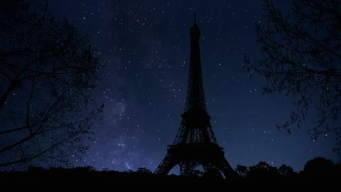 Paris Eiffel Tower Landscape Trees Tree River, Stock Footage 234367349