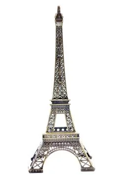 Paris eiffel tower model isolated paris eiffel tower model isolated on whi... 写真素材