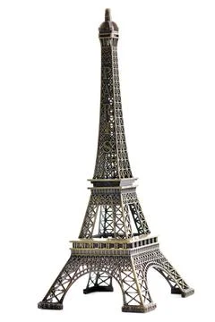 Paris eiffel tower model isolated paris eiffel tower model isolated on whi... 写真素材