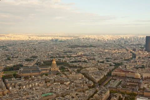 Paris from the Eiffel Tower. Stock Photos