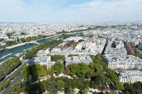 Paris from the Eiffel Tower Stock Photos