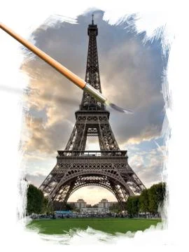 Paris Eiffel Tower Stockfoto's