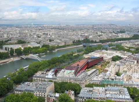Paris from Eiffel Tower Stock Photos