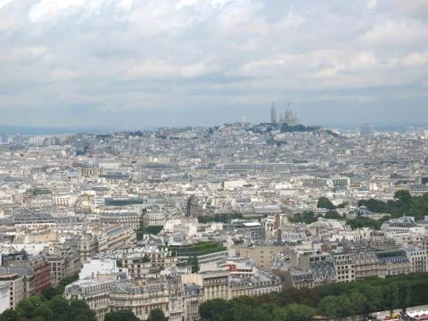 Paris from Eiffel Tower Stock Photos