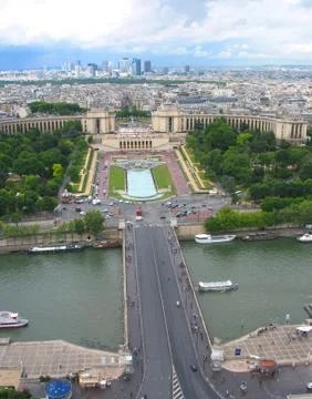 Paris from Eiffel Tower Stock Photos