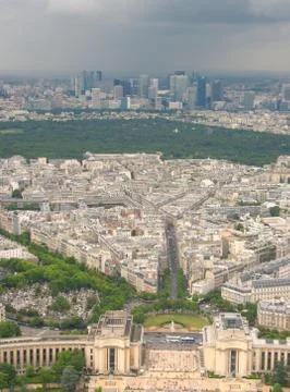 Paris from Eiffel Tower Stock Photos