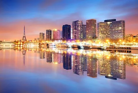 Paris with Eiffel Tower Foto stock