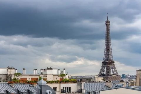 Paris, the Eiffel Tower 库存照片