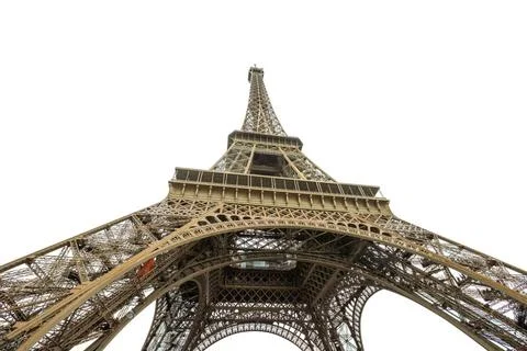 Paris Eiffel Tower Prospective view of Tour Eiffel, symbol and icon of Par... Stock Photos