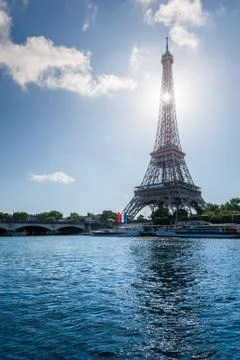 Paris - Eiffel Tower in the sun Stock-Fotos