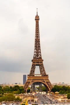 Paris Eiffel Tower Sunset Foto stock