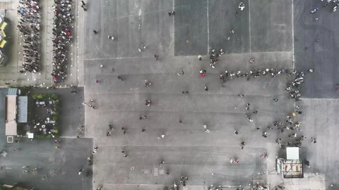 Paris Eiffel Tower -Timelapse looking through Glass Floor Stock Footage 280072117