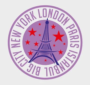 Paris eiffel tower vector art Stock Illustration