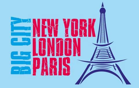 Paris eiffel tower vector art Stock Illustration