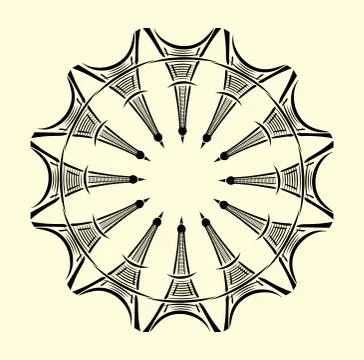 Paris eiffel tower vector art Stock Illustration