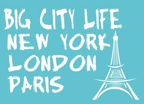 Paris eiffel tower vector art Illustrazione stock