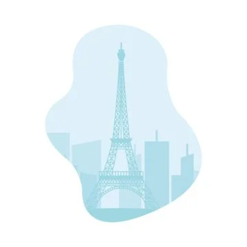 Paris eiffel tower vector design Stock Illustration