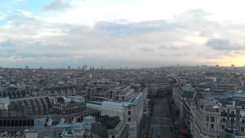 Paris With Empty Streets And No People, quarantine by coronavirus Stock Footage 127185755