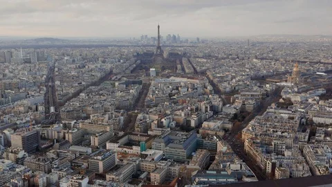 Paris in the end of the afternoon Stock Footage 72271363
