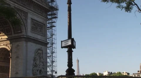Paris Establishing Shot Stock Footage 41774523