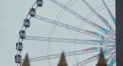 Paris Farrel Wheels Close Up. Stock Footage 68487954