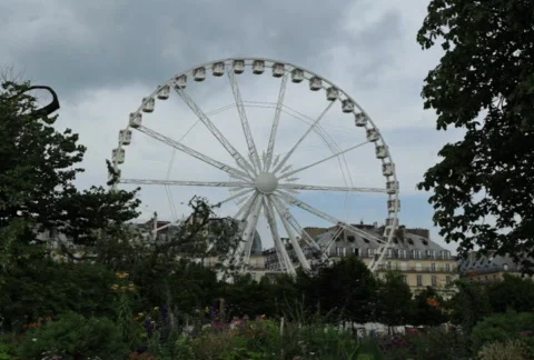 Paris Ferris Wheel 01 SD Stock Footage 827378