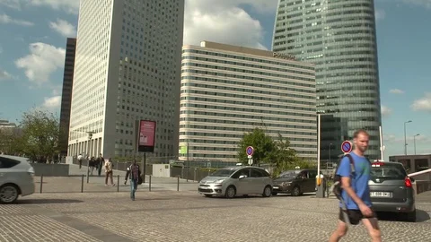 Paris Finance District Stock Footage 77345965