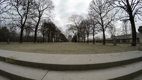 Paris Good View Of The Park Stock Footage 106328880