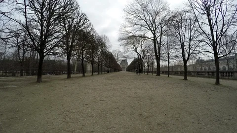 Paris Good View Of The Park Stock Footage 106330302