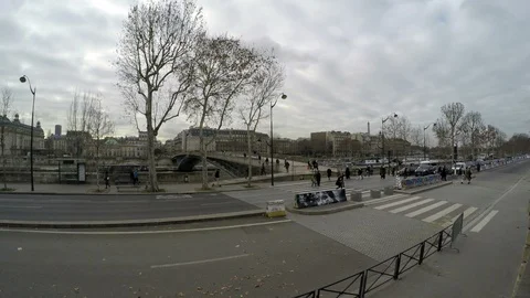 Paris Good View Of The Seine Stock Footage 106330093