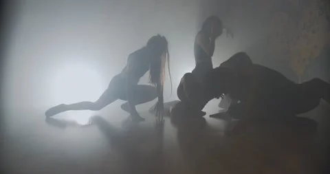 From paris to group concept dance in slow motion Stock Footage 152920894