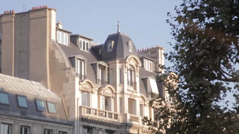 Paris Haussmann Building Stock-Footage 308008929