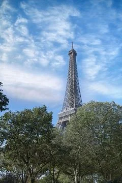 Paris, Haussmann facade and the Eiffel Tower 
 库存照片