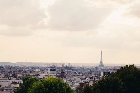 Paris haze Stock-Fotos