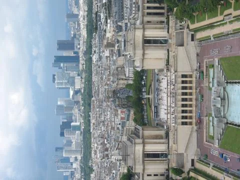 Paris from the height of the Eiffel tower Stock Photos