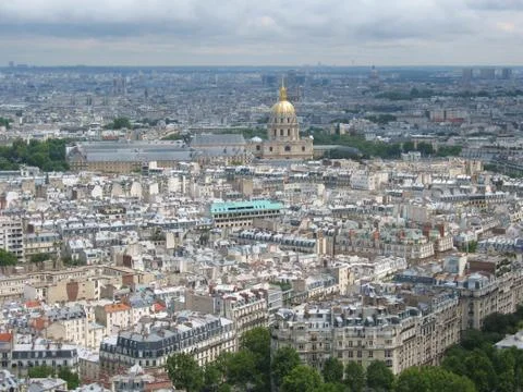Paris from the heights of the Eiffel tower Foto stock