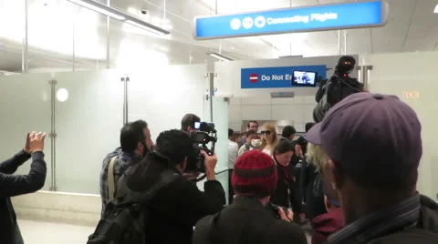 Paris Hilton at LAX Stock Footage 47573558