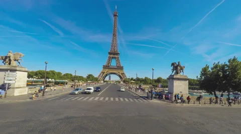 Paris Hyperlapse Vídeo Stock 56340020