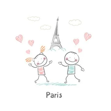 Paris Stock Illustration