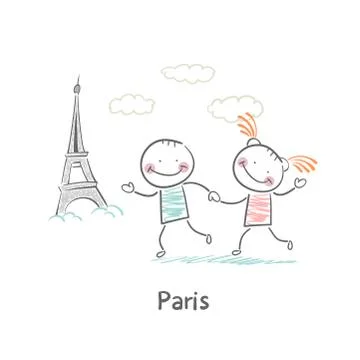 Paris Stock Illustration