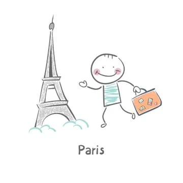 Paris Stock Illustration