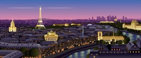 Paris Stock Illustration