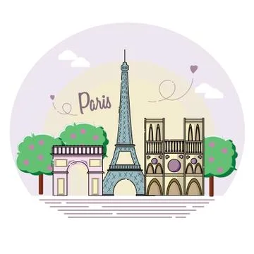 Paris Stock Illustration