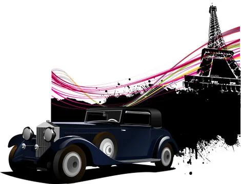 Paris image background Illustrazione stock