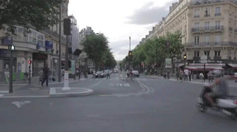 Paris Intersection Video stock 40402493