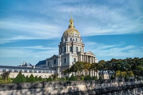 Paris, the Invalides dome Stock Photos