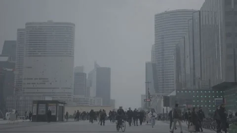 Paris, La Defense 18 Stockbeeldmateriaal 228823280