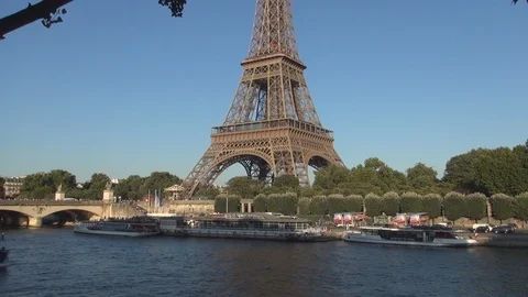 Paris Landmark Eiffel Tower Important Place to Visit in France Stock Footage 104816530