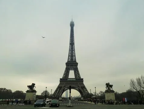 Paris landmark Eiffel Tower Foto stock