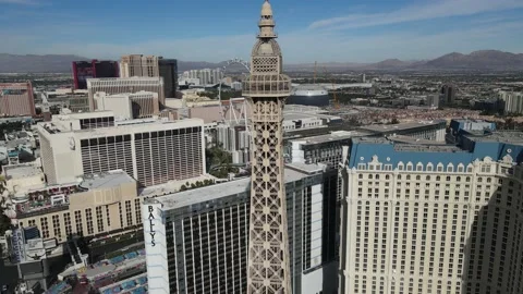 Paris Las Vegas Close Up Stock Footage 166178445